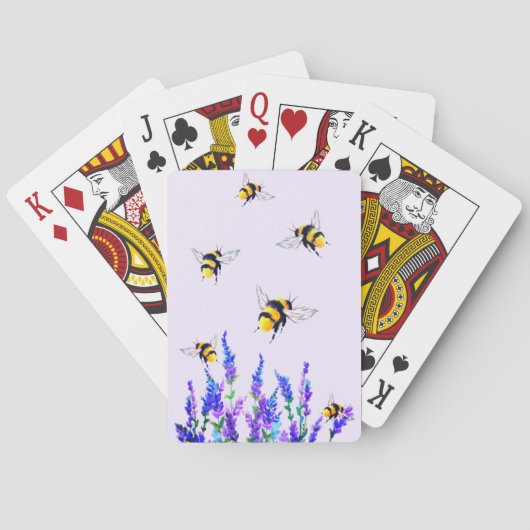 Jeu De Cartes Fleurs et abeilles Jouer des cartes (dos)