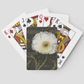 Jeu De Cartes Fleurs et feuille blancs (dos)