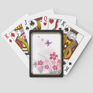 Jeu De Cartes Fleurs et papillons Jouer des cartes