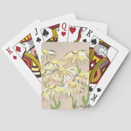 Jeu De Cartes fleurs fanées (dos)