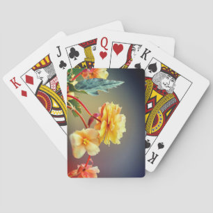 Jeu De Cartes Fleurs, Fleurs Jaunes, Pétales-63158