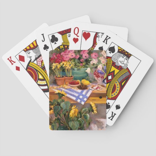 Jeu De Cartes Fleurs fraîches I (dos)