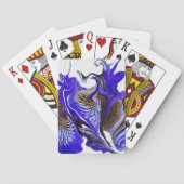 Jeu De Cartes Fleurs Iris Violets (dos)