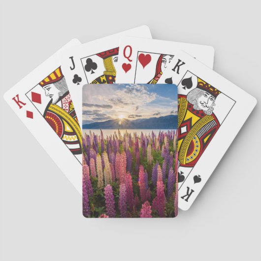 Jeu De Cartes Fleurs | Lupines Nouvelle-Zélande (dos)