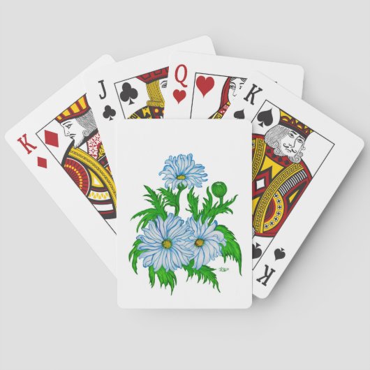 Jeu De Cartes Fleurs marguerites (dos)