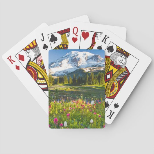 Jeu De Cartes Fleurs | Mt. Rainier Fleurs sauvages (dos)