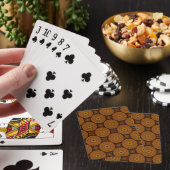 Jeu De Cartes Fleurs Orange (In Situ)