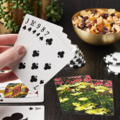 Jeu De Cartes Fleurs rose et jaune - (In Situ)