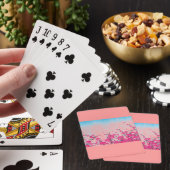 Jeu De Cartes Fleurs roses (In Situ)