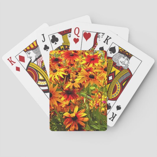 JEU DE CARTES FLEURS RUDBECKIA (dos)