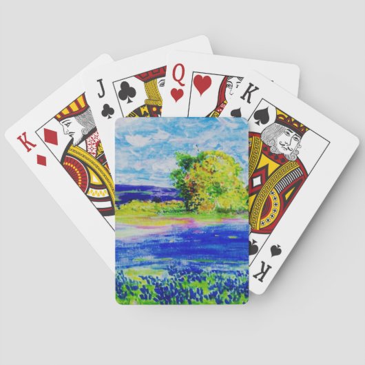 Jeu De Cartes Fleurs sauvages Bluebonnet (dos)