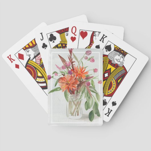 Jeu De Cartes Fleurs sauvages d'été (dos)