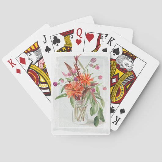 Jeu De Cartes Fleurs sauvages d'été (dos)