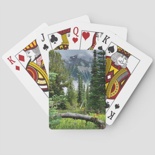 Jeu De Cartes Fleurs sauvages du Mont Rainier (dos)
