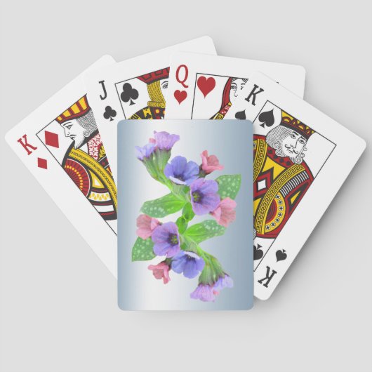 Jeu De Cartes Fleurs sauvages Jouant aux cartes (dos)