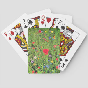 Jeu De Cartes Fleurs sauvages Printemps Photo Classique Jouer Ca