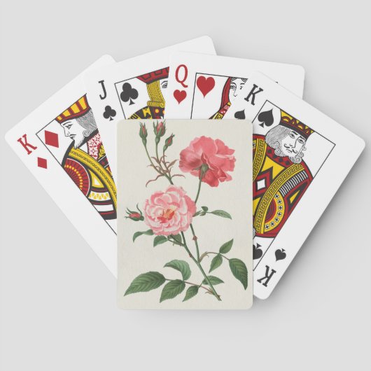 Jeu De Cartes Fleurs vintages de Rosa (dos)