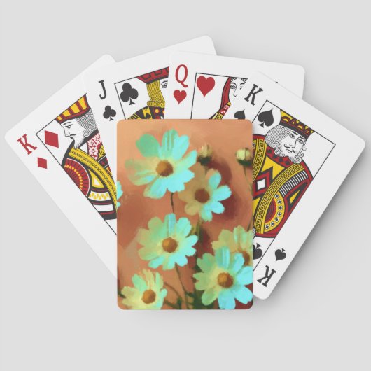 Jeu De Cartes Fleurs Zinnia Elegans (dos)
