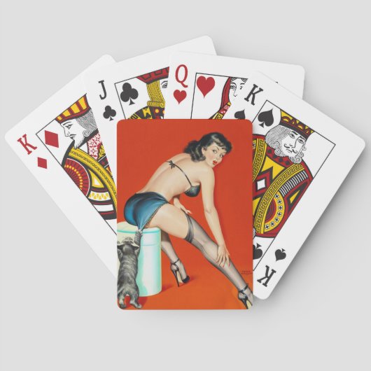Jeu De Cartes Flirt 1950 Pin Up (dos)