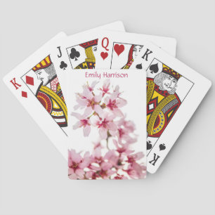 Jeu De Cartes Floraison de fleurs de cerisiers roses et blancs