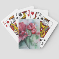 Floral Art Earth rit de fleurs Jouer des cartes