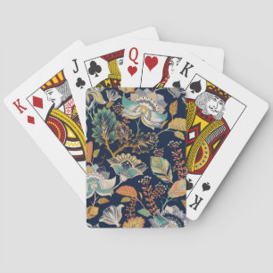 Jeu De Cartes Floral coloré : Arrière - plan sans couture