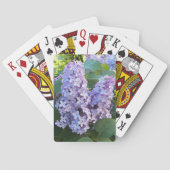 Jeu De Cartes Floral de Lilac pourpre (dos)
