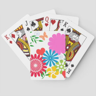 Jeu De Cartes Floral de printemps coloré