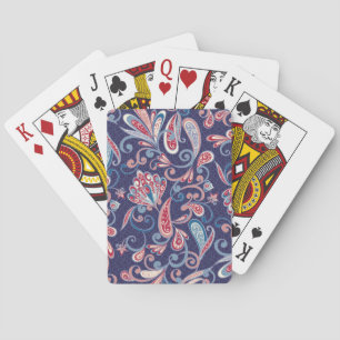 Jeu De Cartes Floral Ethnique : Abstrait Oriental Sans Seamless.