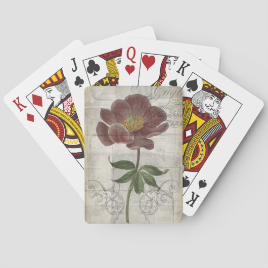 Jeu De Cartes Floral français I (dos)