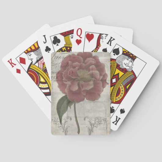 Jeu De Cartes Floral français III (dos)