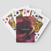 Jeu De Cartes Floral or rose de Bourgogne (dos)