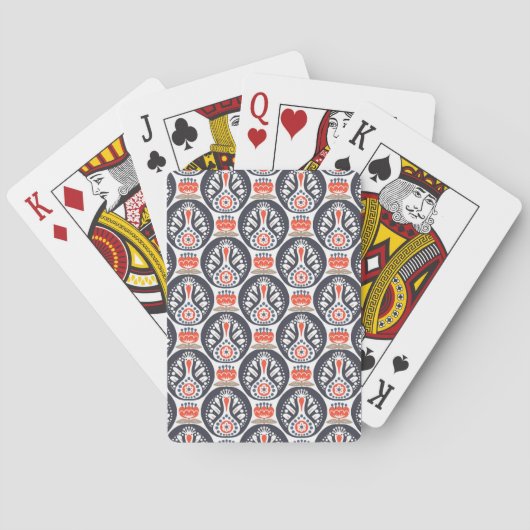 Jeu De Cartes Floral Turkey (dos)