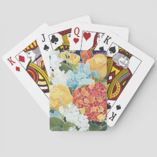 Jeu De Cartes Florals II de minuit