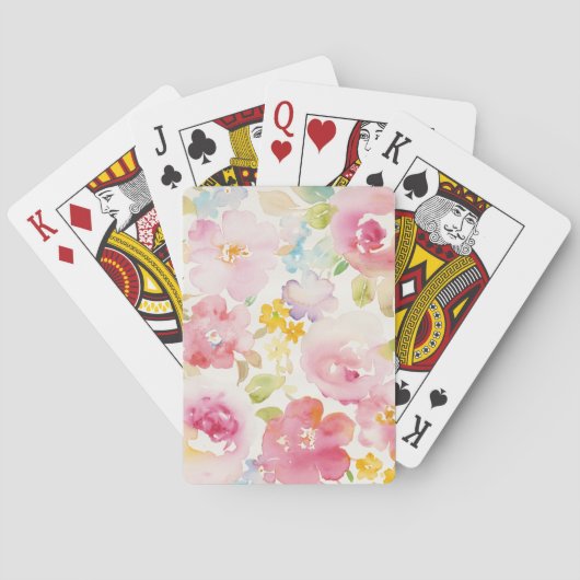 Jeu De Cartes Flore aquarelle (dos)