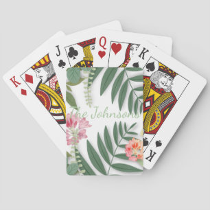 Jeu De Cartes Flore tropicale