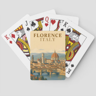 Jeu De Cartes Florence Italie Duomo Voyage Rétro