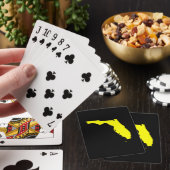 Jeu De Cartes Floride noire et jaune (In Situ)