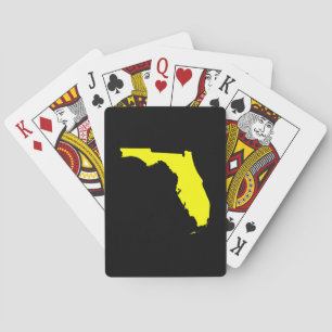 Jeu De Cartes Floride noire et jaune