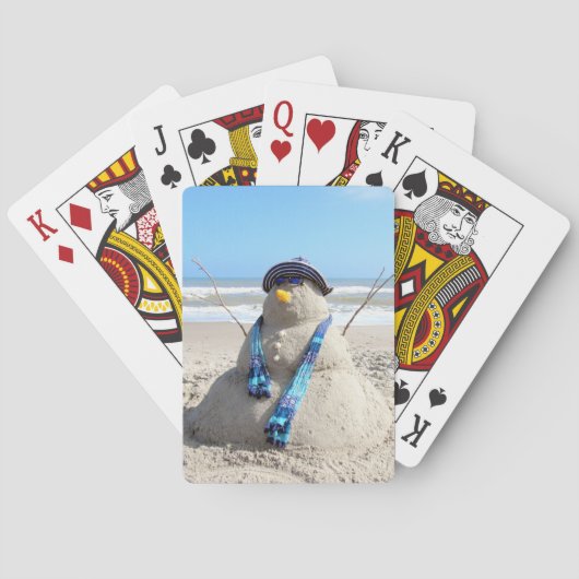 Jeu De Cartes Floride Snowman Vélo de Noël Jouer des cartes (dos)