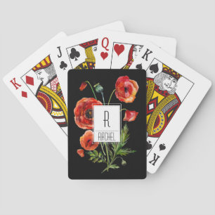 Jeu De Cartes Flowers rouges