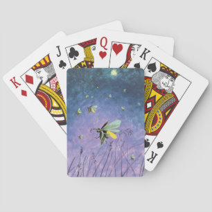 Jeu De Cartes Flucioles Dans Une Soirée D'Été Calme