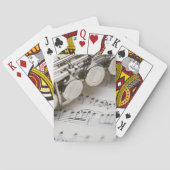Jeu De Cartes Flûte sur partition (dos)