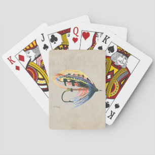 Jeu De Cartes FlyFishing Lure Art Saumon Fly Lure