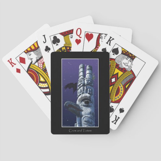 Jeu De Cartes Flying Crow & Totem Pole Haida Pack (dos)