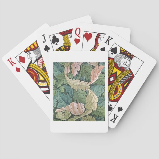 Jeu De Cartes Fond d'écran 'Acanthus', 1875 (dos)