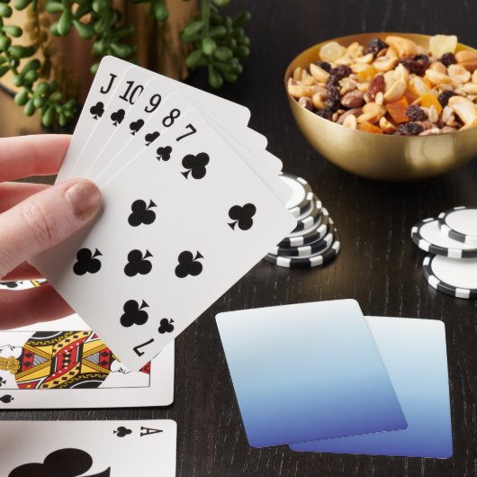 Jeu De Cartes Fond dégradé bleu minimal (In Situ)