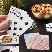 Jeu De Cartes Fond rose texturé (In Situ)