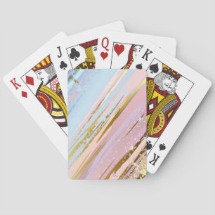 Jeu De Cartes Fond rose texturé