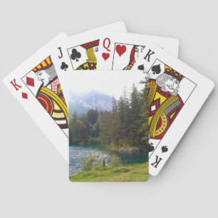 Jeu De Cartes Forêt alpine pittoresque et lac Photo
